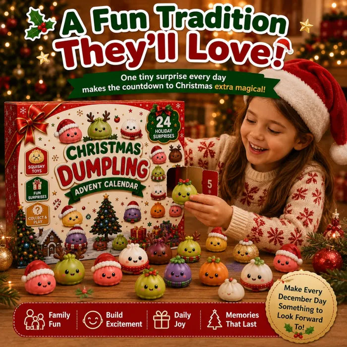 CHRISTMAS SPECIAL | 24 Days of Mini Squishies – Cute 2026 Advent Calendar with Daily Dumpling Surprises