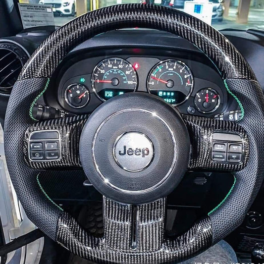 Wildsoulhub Jeep 2011-2013 Grand Cherokee Carbon Fiber Steering Wheel