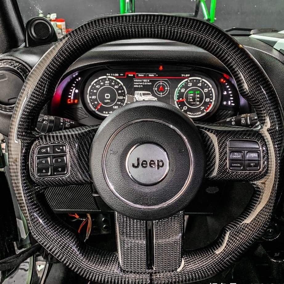 Wildsoulhub Jeep 2011-2013 Grand Cherokee Carbon Fiber Steering Wheel