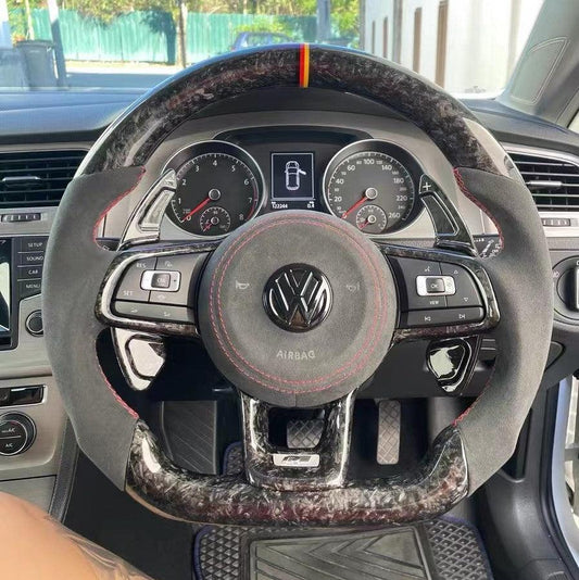 Wildsoulhub VW Mk7 /MK7.5 GTI R 2019-2020 Jetta Carbon Fiber Steering Wheel