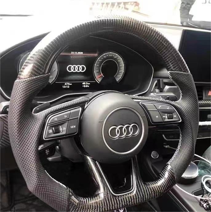 Wildsoulhub Audi 2017-2020 8V B9 A3 S3 RS3 A4 S4 A5 S5 RS5 Carbon Fiber Steering Wheel