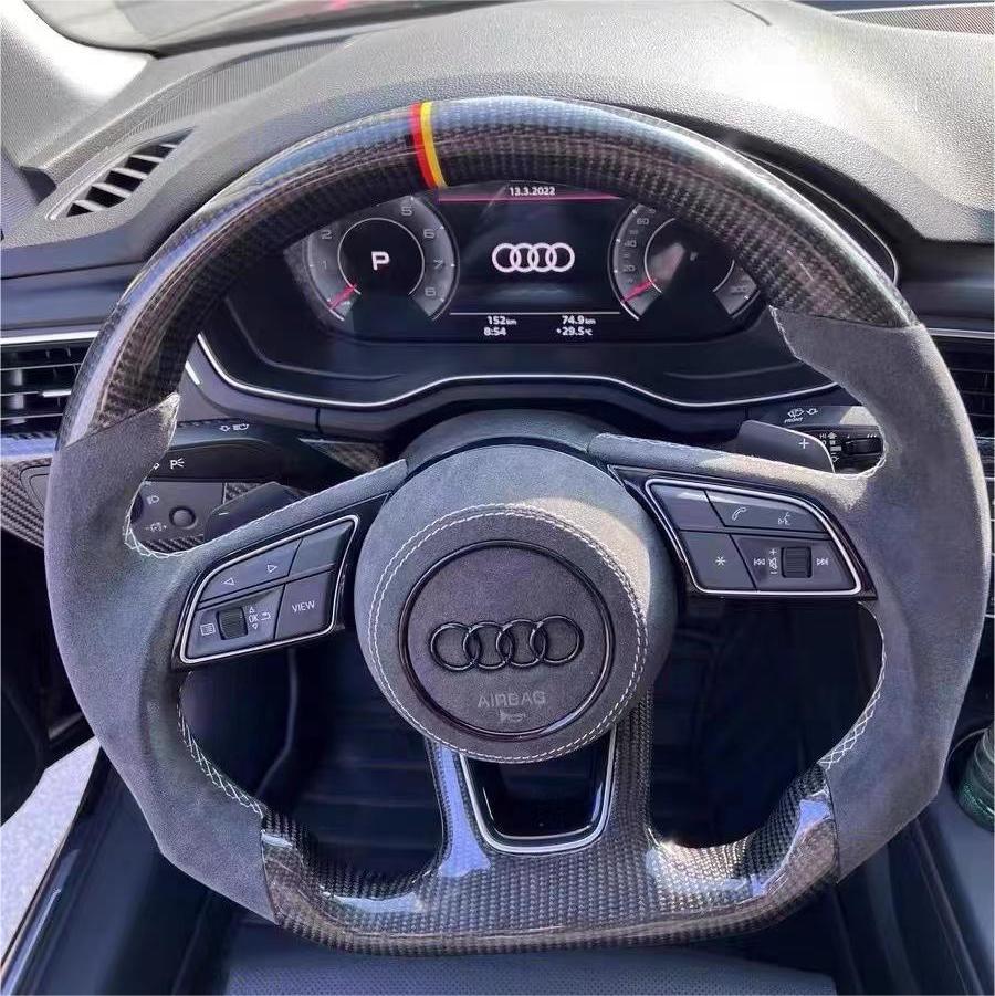 Wildsoulhub Audi 2017-2020 8V B9 A3 S3 RS3 A4 S4 A5 S5 RS5 Carbon Fiber Steering Wheel