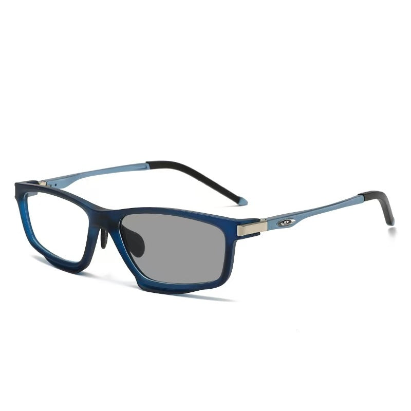 SPORTS OUTDOOR ALUMINUM MAGNESIUM ULTRA-LIGHT COLOR-CHANGING MULTI-FOCAL READING GLASSES