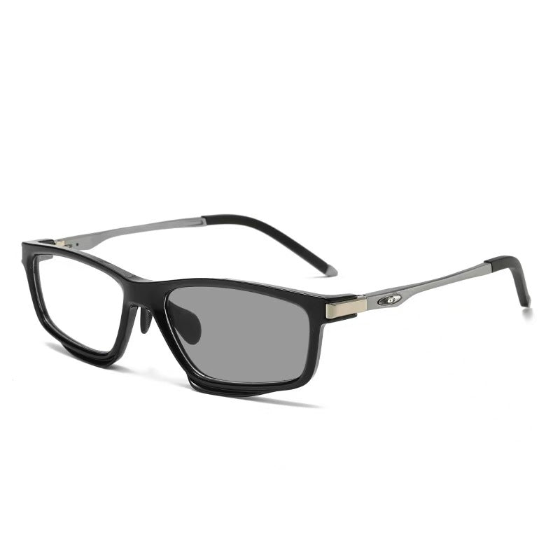 SPORTS OUTDOOR ALUMINUM MAGNESIUM ULTRA-LIGHT COLOR-CHANGING MULTI-FOCAL READING GLASSES