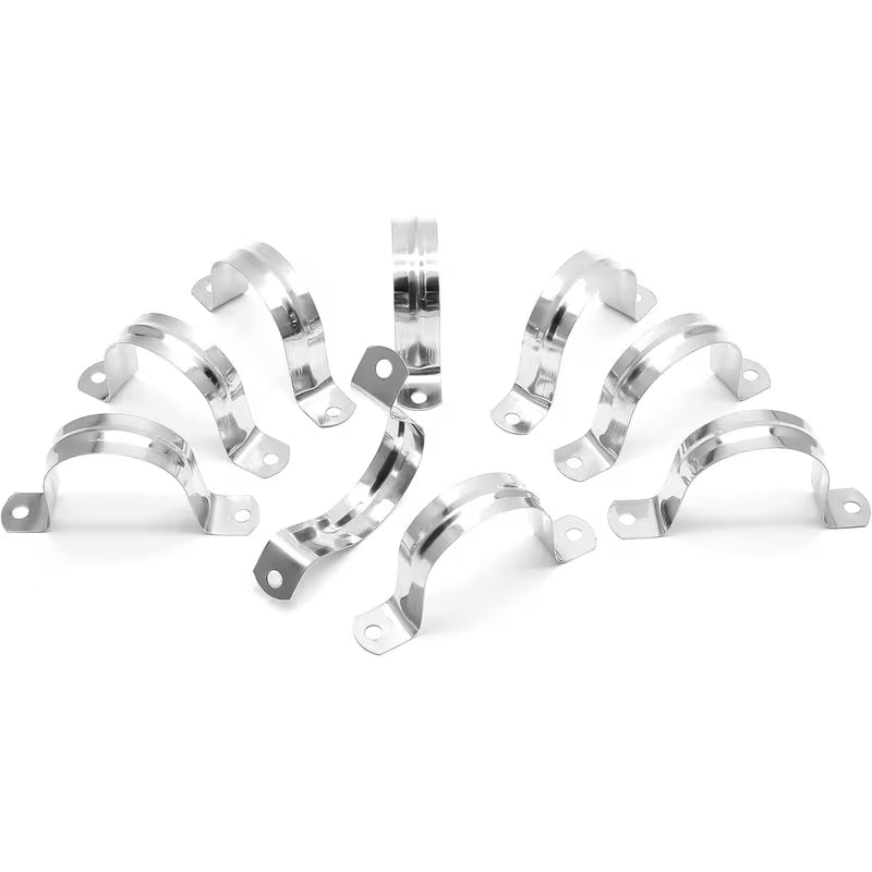8-Pack Heavy Duty 304 Stainless Steel Conduit Clamp
