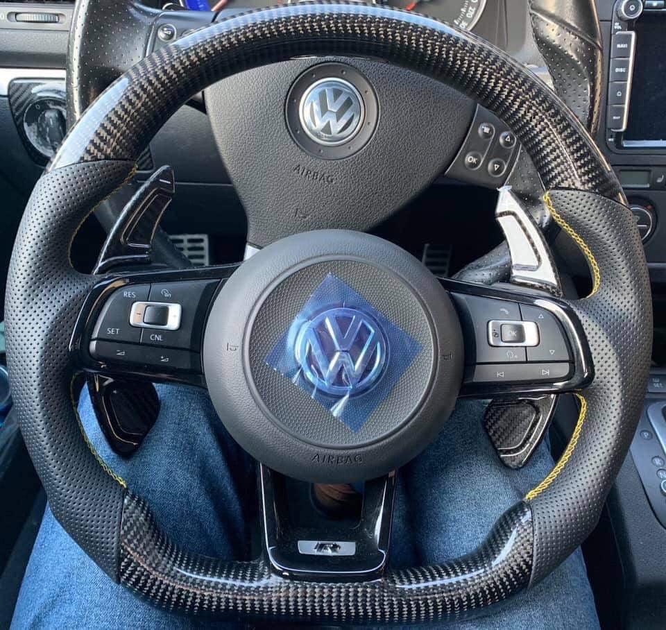 Wildsoulhub VW Mk7 /MK7.5 GTI R 2019-2020 Jetta Carbon Fiber Steering Wheel