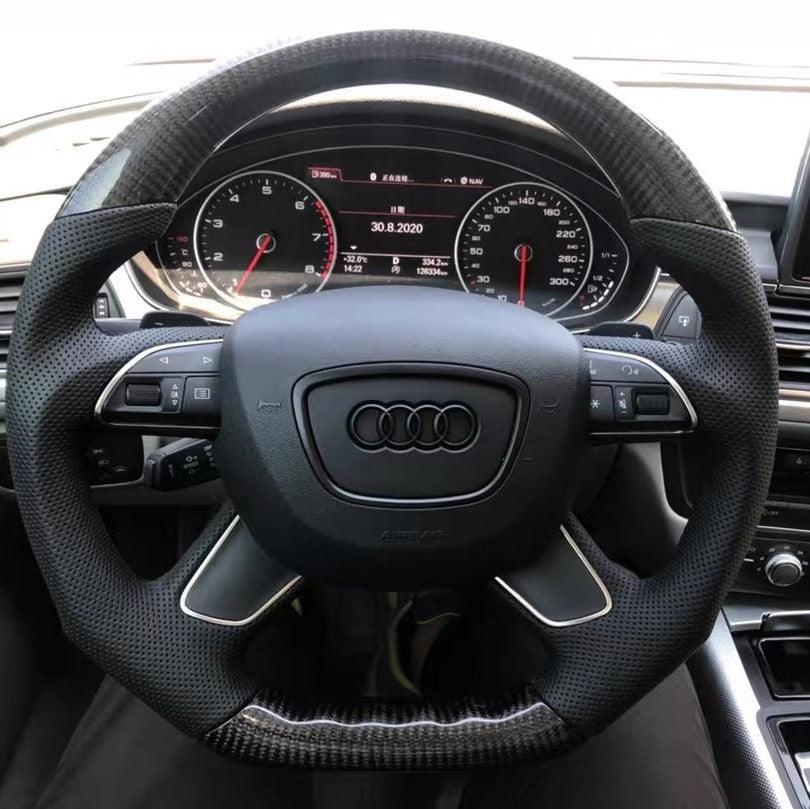 Wildsoulhub Audi A4 A6 A7 A8 A8L Q3 Q5 Q7 Carbon Fiber Steering Wheel