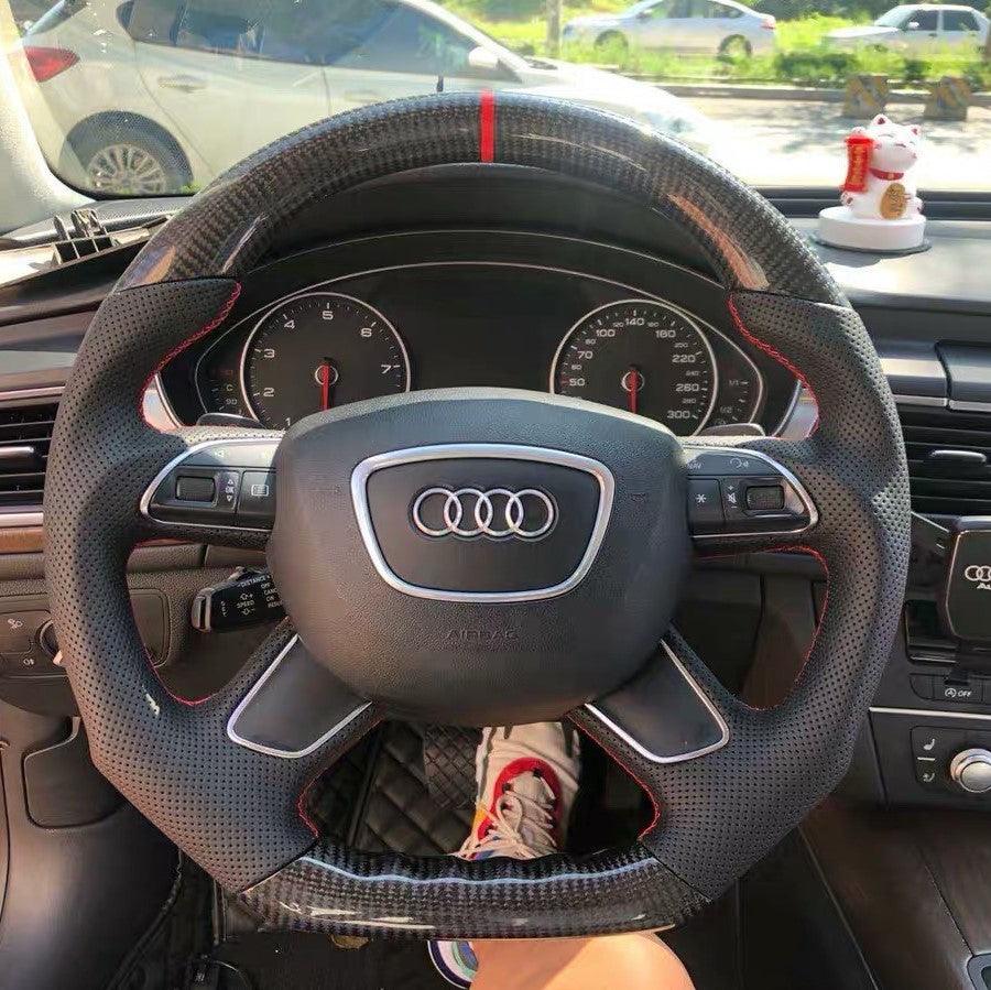 Wildsoulhub Audi A4 A6 A7 A8 A8L Q3 Q5 Q7 Carbon Fiber Steering Wheel