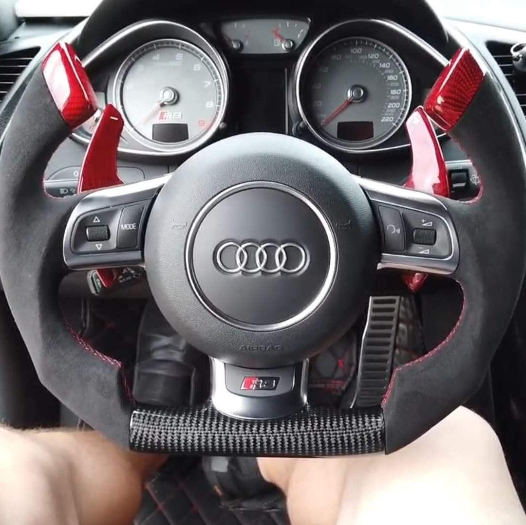 Wildsoulhub Audi 2008-2012 TT MK2 R8 TTS TTRS Carbon Fiber Steering Wheel