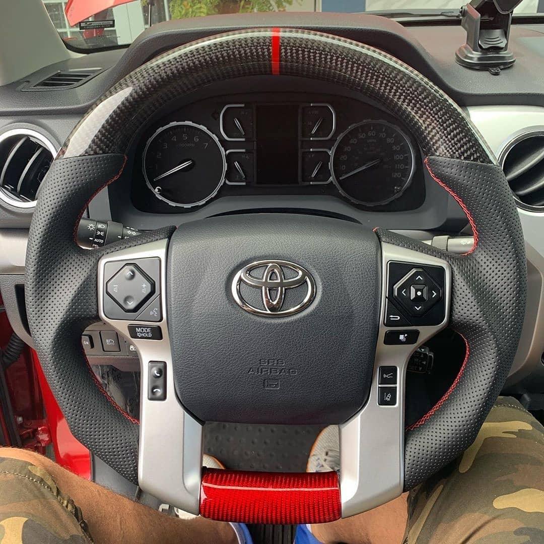 Wildsoulhub Toyota 2014-2021 Tundra 2016-2022 Tacoma 4runner Carbon Fiber Steering Wheel