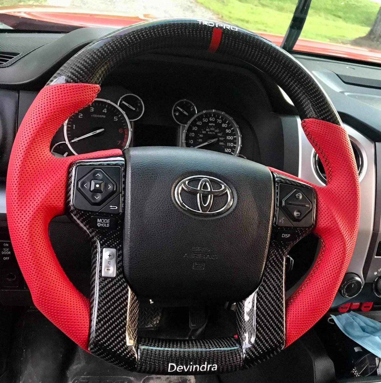 Wildsoulhub Toyota 2014-2021 Tundra 2016-2022 Tacoma 4runner Carbon Fiber Steering Wheel