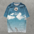 Casual Skull Balloon Print Short Sleeve T-Shirt