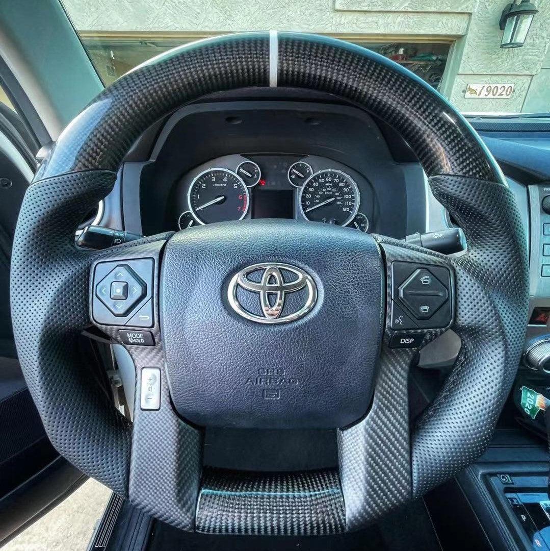 Wildsoulhub Toyota 2014-2021 Tundra 2016-2022 Tacoma 4runner Carbon Fiber Steering Wheel