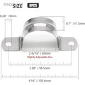 8-Pack Heavy Duty 304 Stainless Steel Conduit Clamp